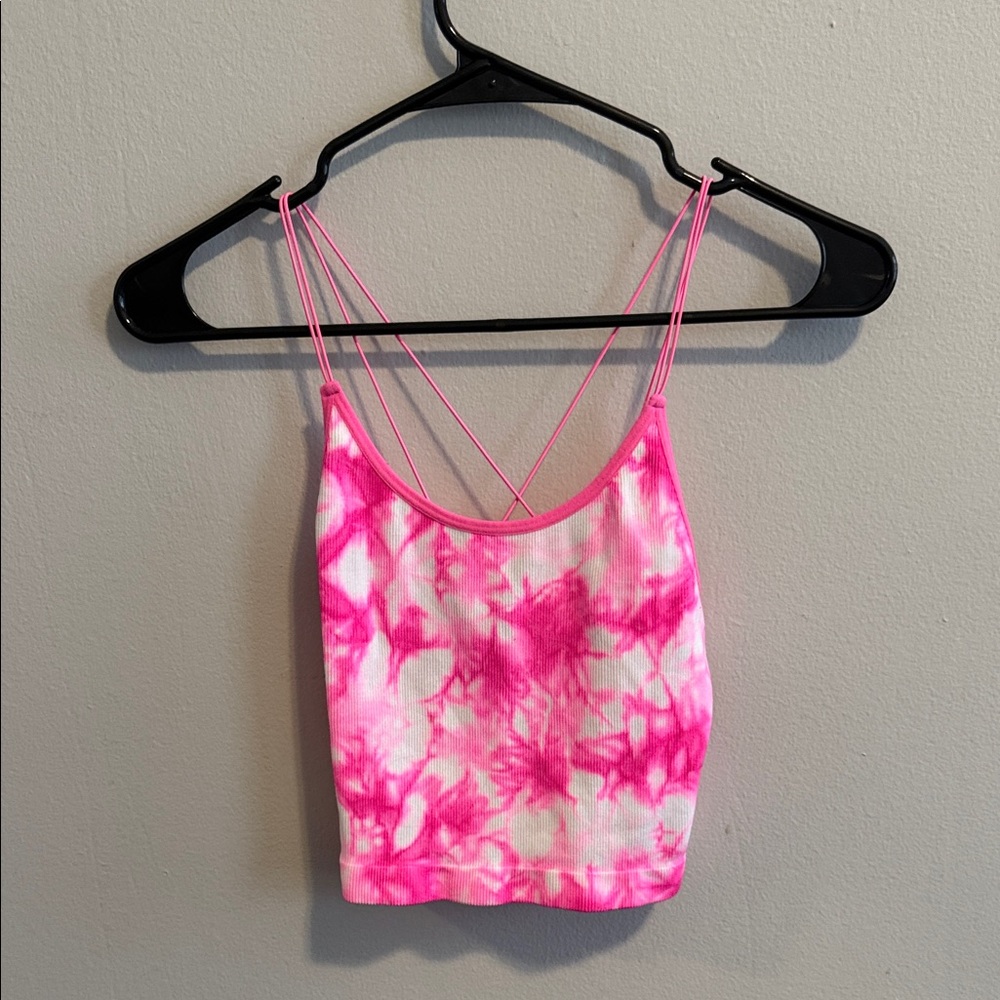 No Boundaries Pink Tie-Dye Camisole